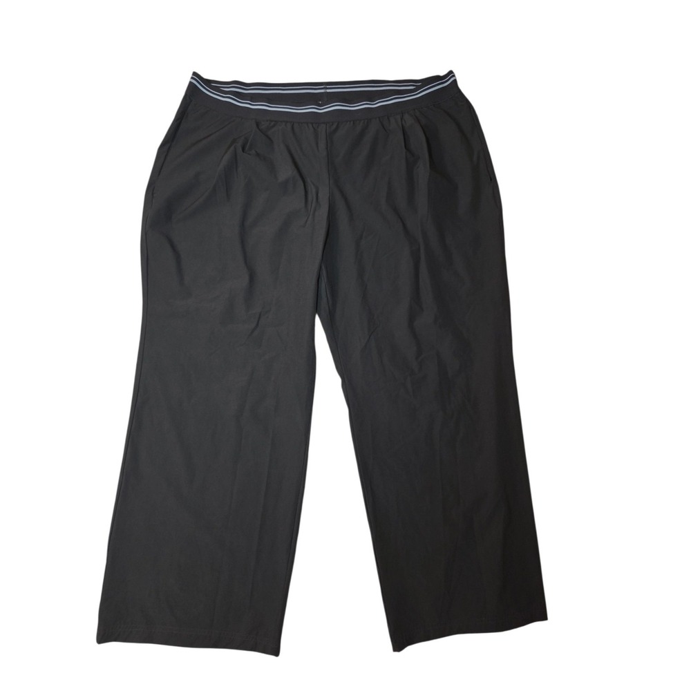 Crane Wide Leg‎ Track Pants Womens XXL Pull-On Striped Waist pleated